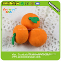 귀여운 오렌지 모양의 고무 지우개 과일 고무 세트